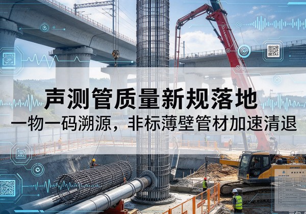 金湾声测管质量新规落地，一物一码溯源，非标薄壁管材加速清退